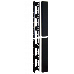 Кабельный органайзер вертикальный, для шкафов Business, металл, 2 шт., черный